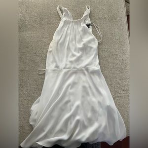 Express white halter dress